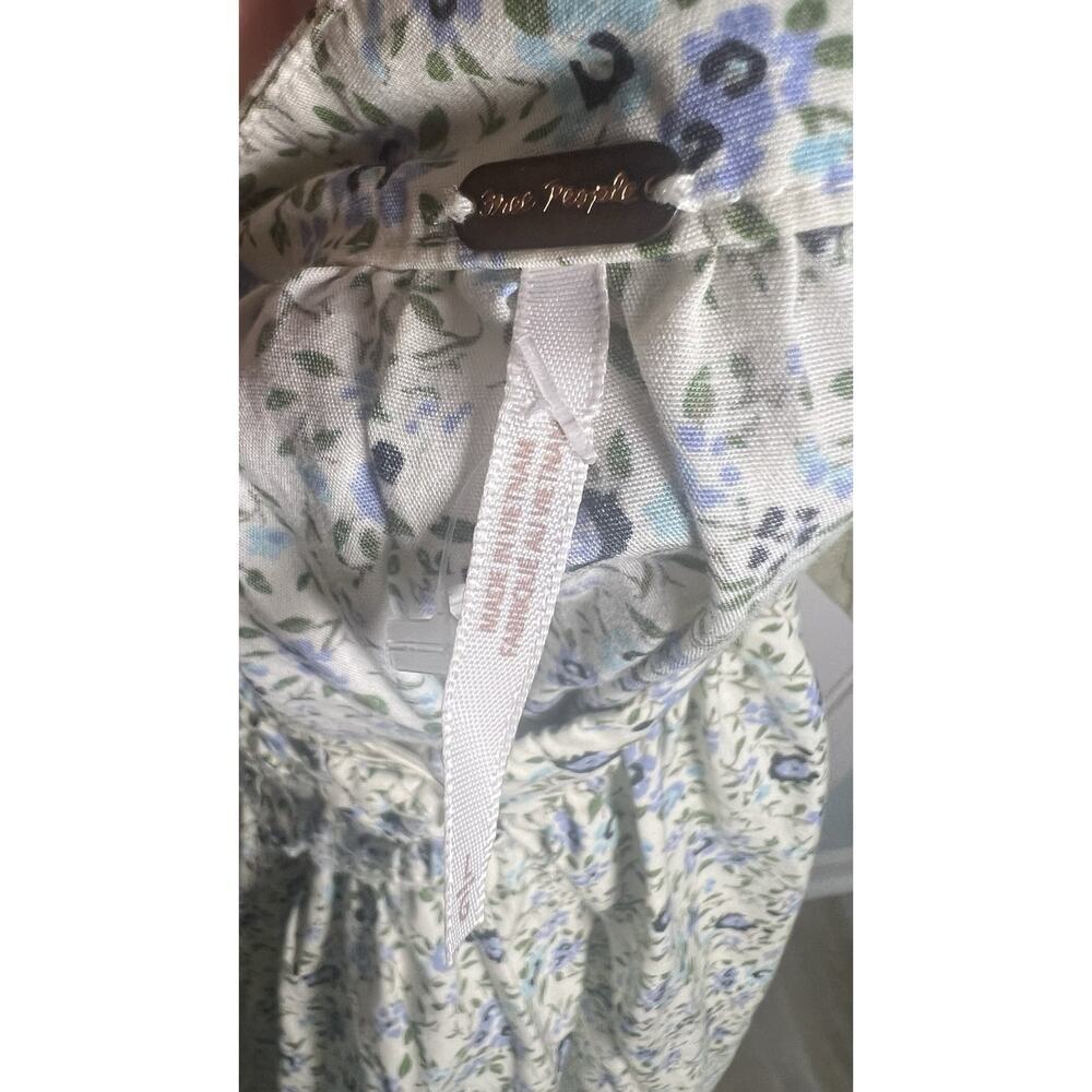 Free People Petunia Mini Dress Size Large Smocked Ditsy Floral Boho Sundress EUC - Picture 9 of 12